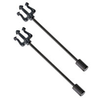 Black Trident Scaffold Earrings, Devil's Fork 14G Industrial Barbell Earring, 316L Surgical Steel (Copy)
